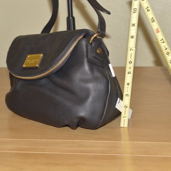 New Marc Jacobs New York Black Italian Leather Crossbody Bag NWT - Picture 3 of 12